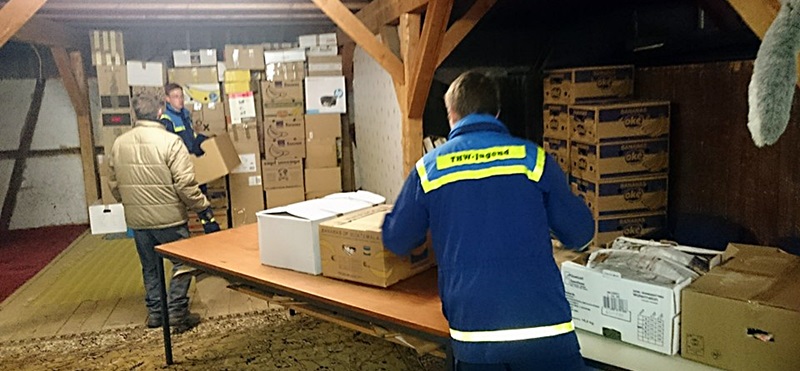 Hilfsgüter laden für Rumänien   